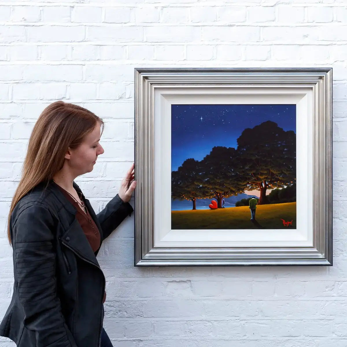 Walking To My Love - Original - SOLD by artist David Renshaw - Wyecliffe Galleries