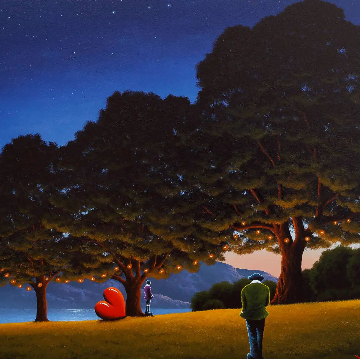 Walking To My Love - Original - SOLD by artist David Renshaw - Wyecliffe Galleries