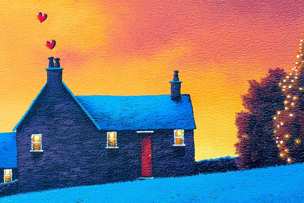 Warming Our Home - Original - SOLD by artist David Renshaw - Wyecliffe Galleries