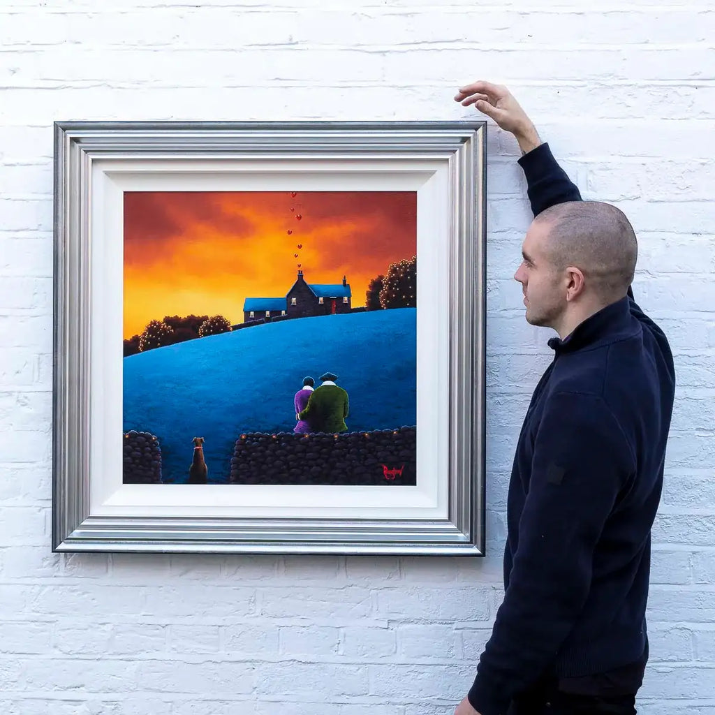 Warming Our Home - Original - SOLD by artist David Renshaw - Wyecliffe Galleries