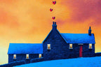 Warming Our Home - Original - SOLD by artist David Renshaw - Wyecliffe Galleries