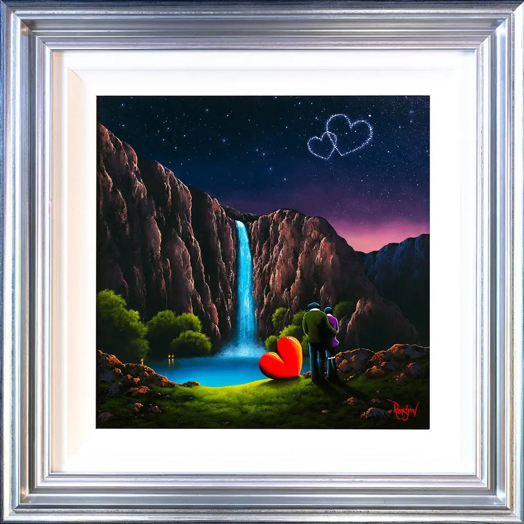 Waterfall Romance - Original - SOLD by artist David Renshaw - Wyecliffe Galleries