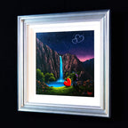 Waterfall Romance - Original - SOLD by artist David Renshaw - Wyecliffe Galleries