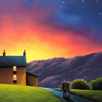 We Found Love - Original - SOLD by artist David Renshaw - Wyecliffe Galleries
