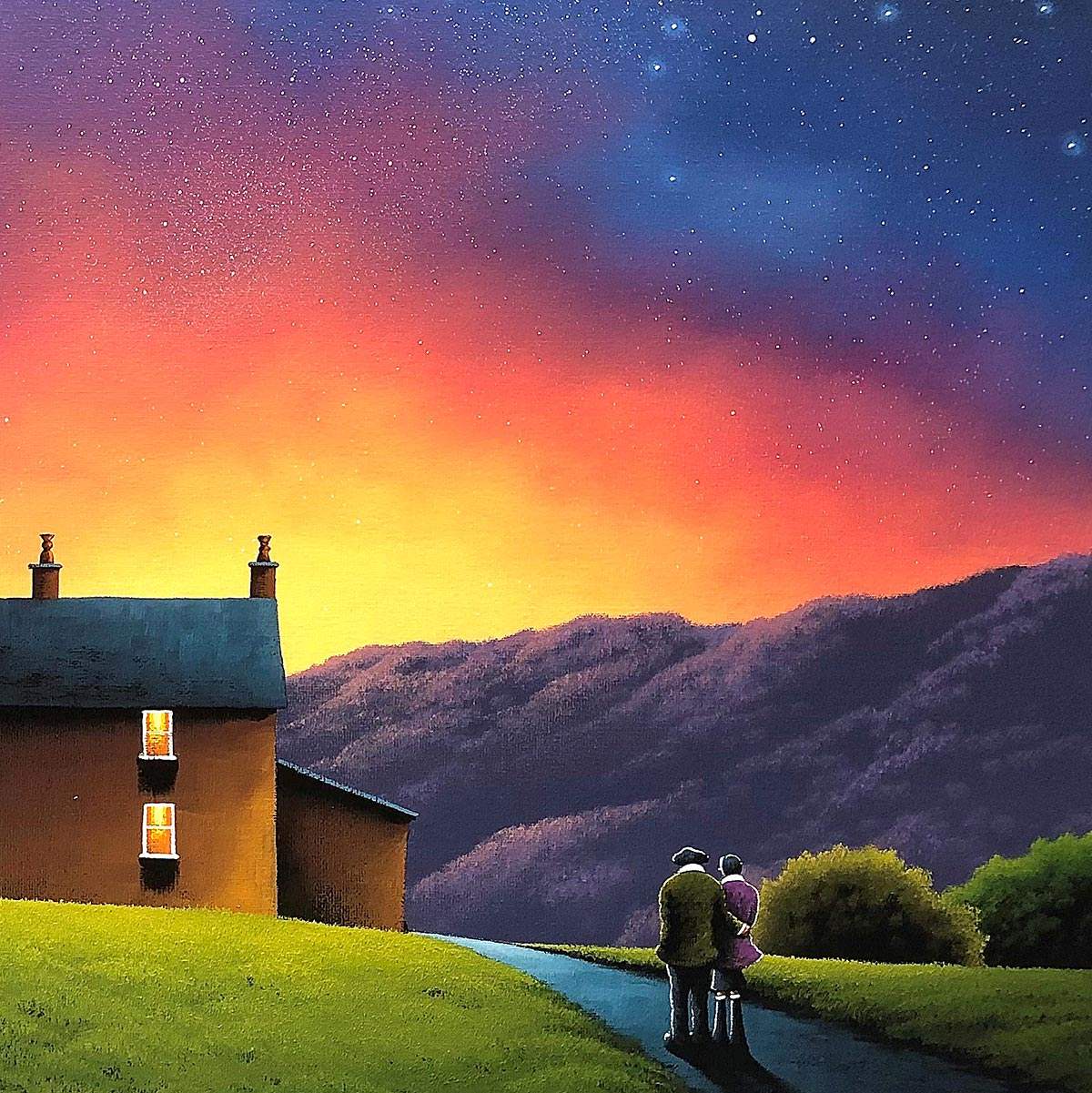 We Found Love - Original - SOLD by artist David Renshaw - Wyecliffe Galleries