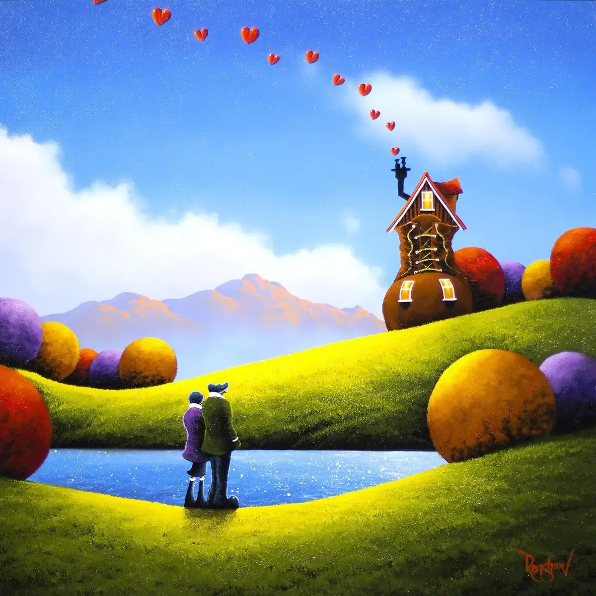 Welcome Home - SOLD by artist David Renshaw - Wyecliffe Galleries