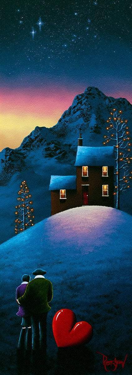 Winter Nights With You - Original - SOLD by artist David Renshaw - Wyecliffe Galleries