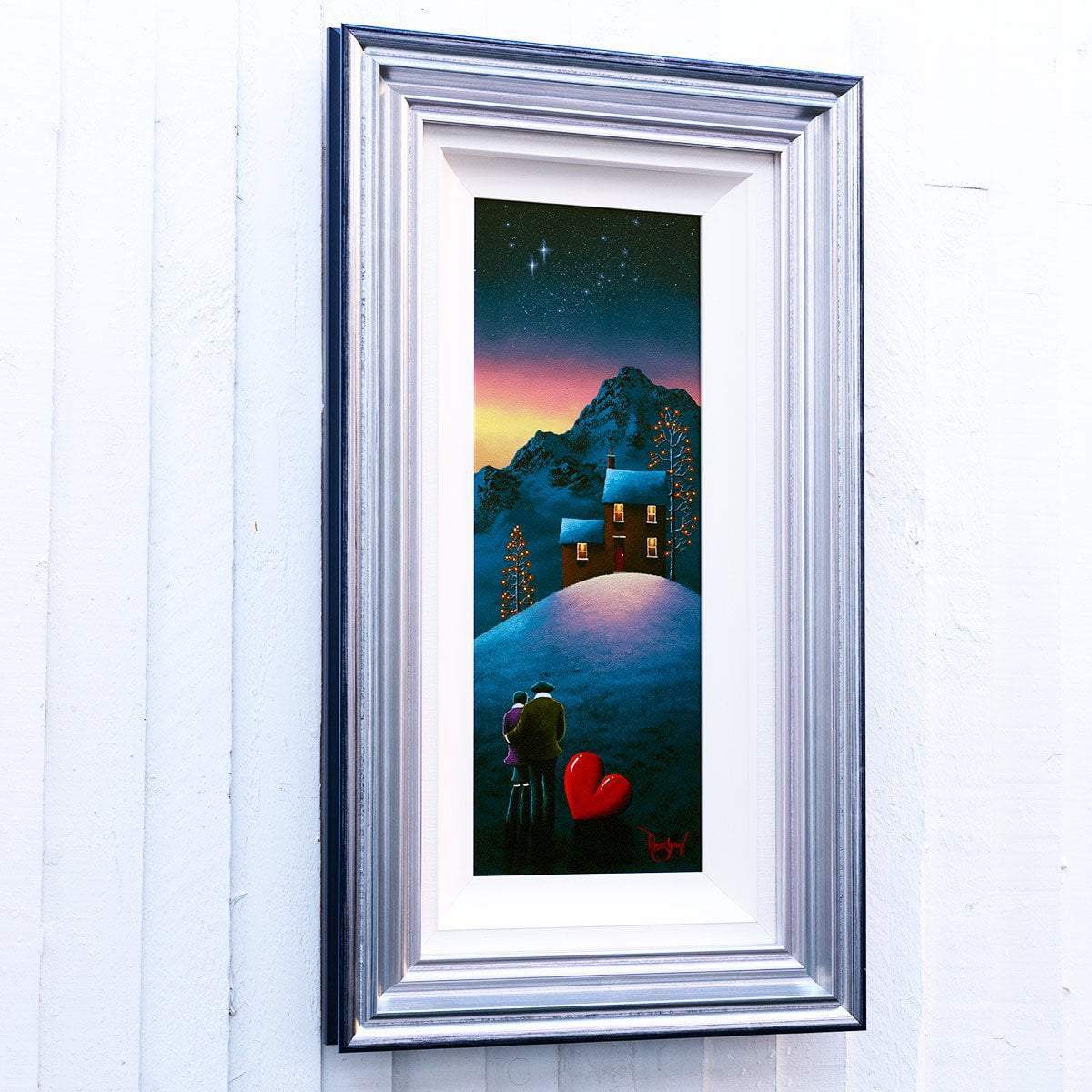 Winter Nights With You - Original - SOLD by artist David Renshaw - Wyecliffe Galleries
