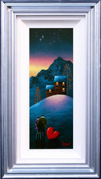 Winter Nights With You - Original - SOLD by artist David Renshaw - Wyecliffe Galleries
