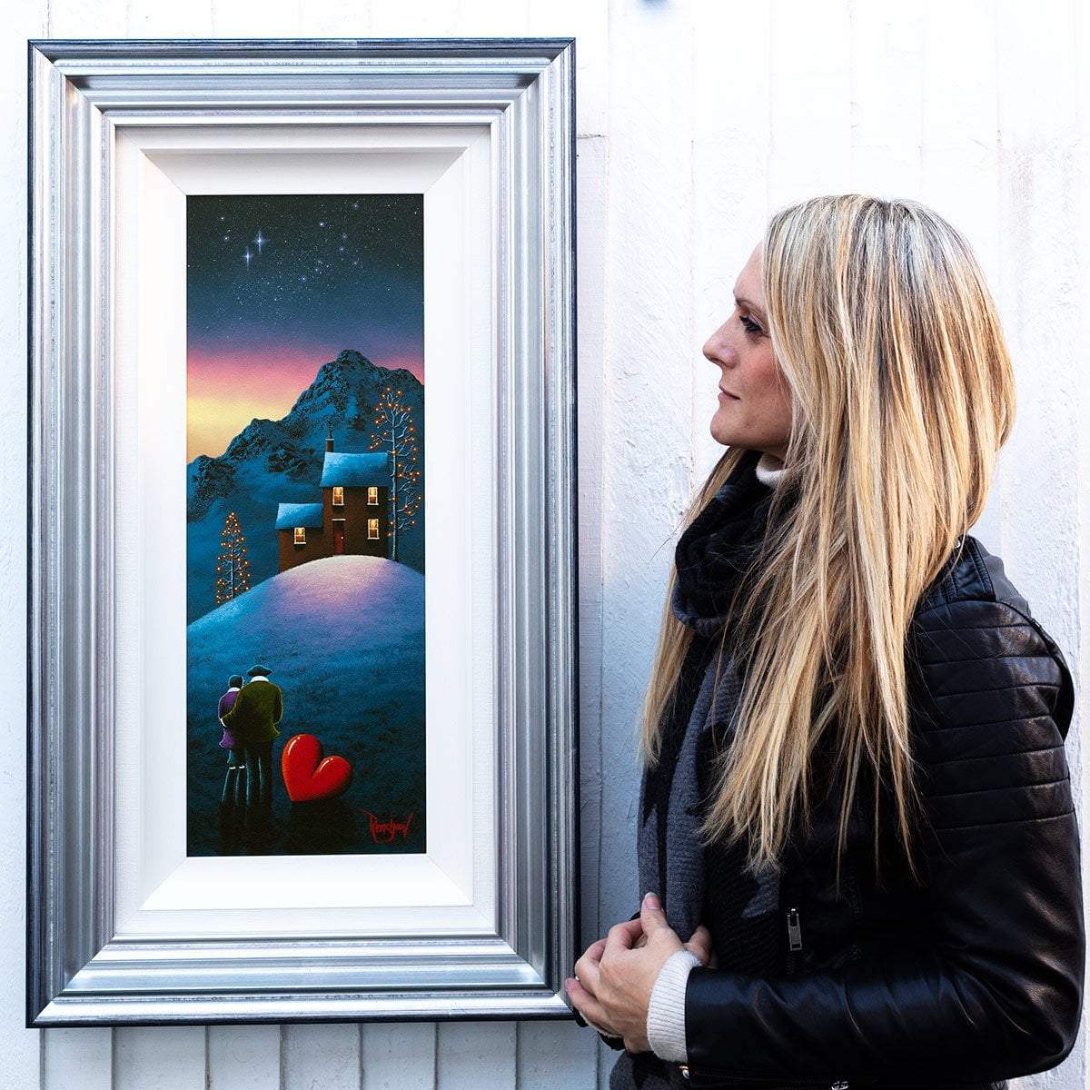 Winter Nights With You - Original - SOLD by artist David Renshaw - Wyecliffe Galleries