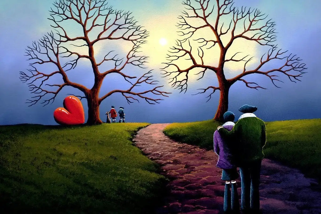 Winter Sun - Original - SOLD by artist David Renshaw - Wyecliffe Galleries