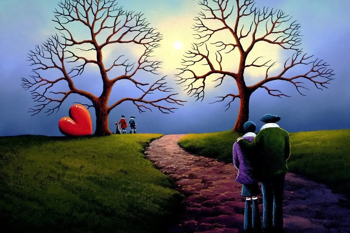 Winter Sun - Original - SOLD by artist David Renshaw - Wyecliffe Galleries