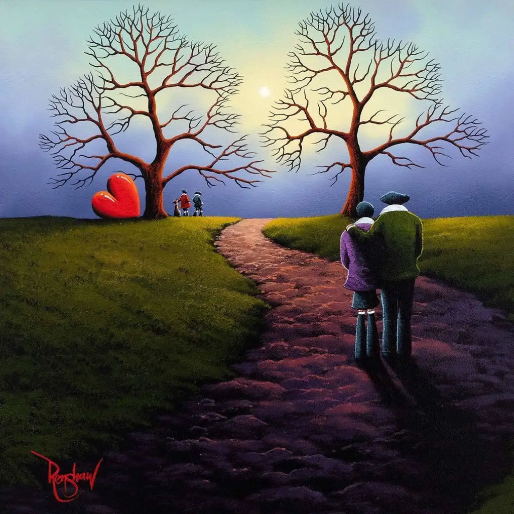 Winter Sun - Original - SOLD by artist David Renshaw - Wyecliffe Galleries