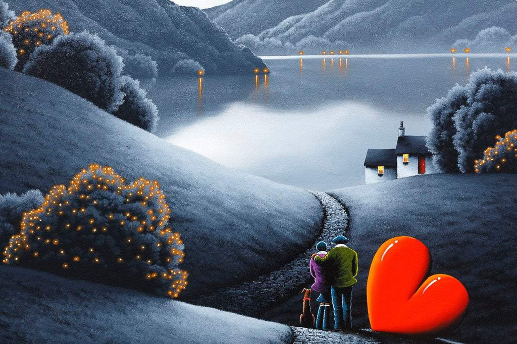Winter Walks - Original SOLD by artist David Renshaw - Wyecliffe Galleries