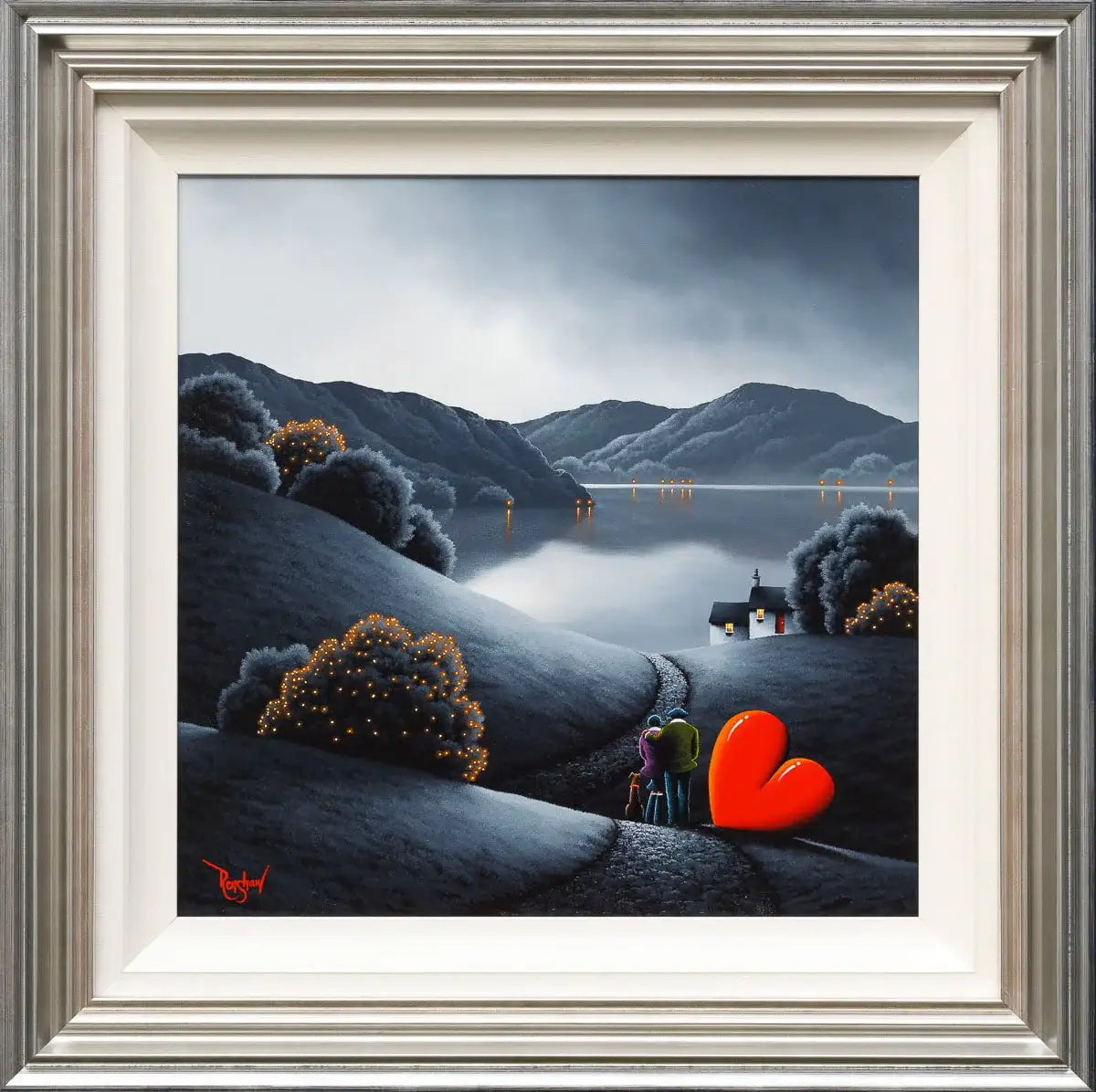 Winter Walks - Original SOLD by artist David Renshaw - Wyecliffe Galleries