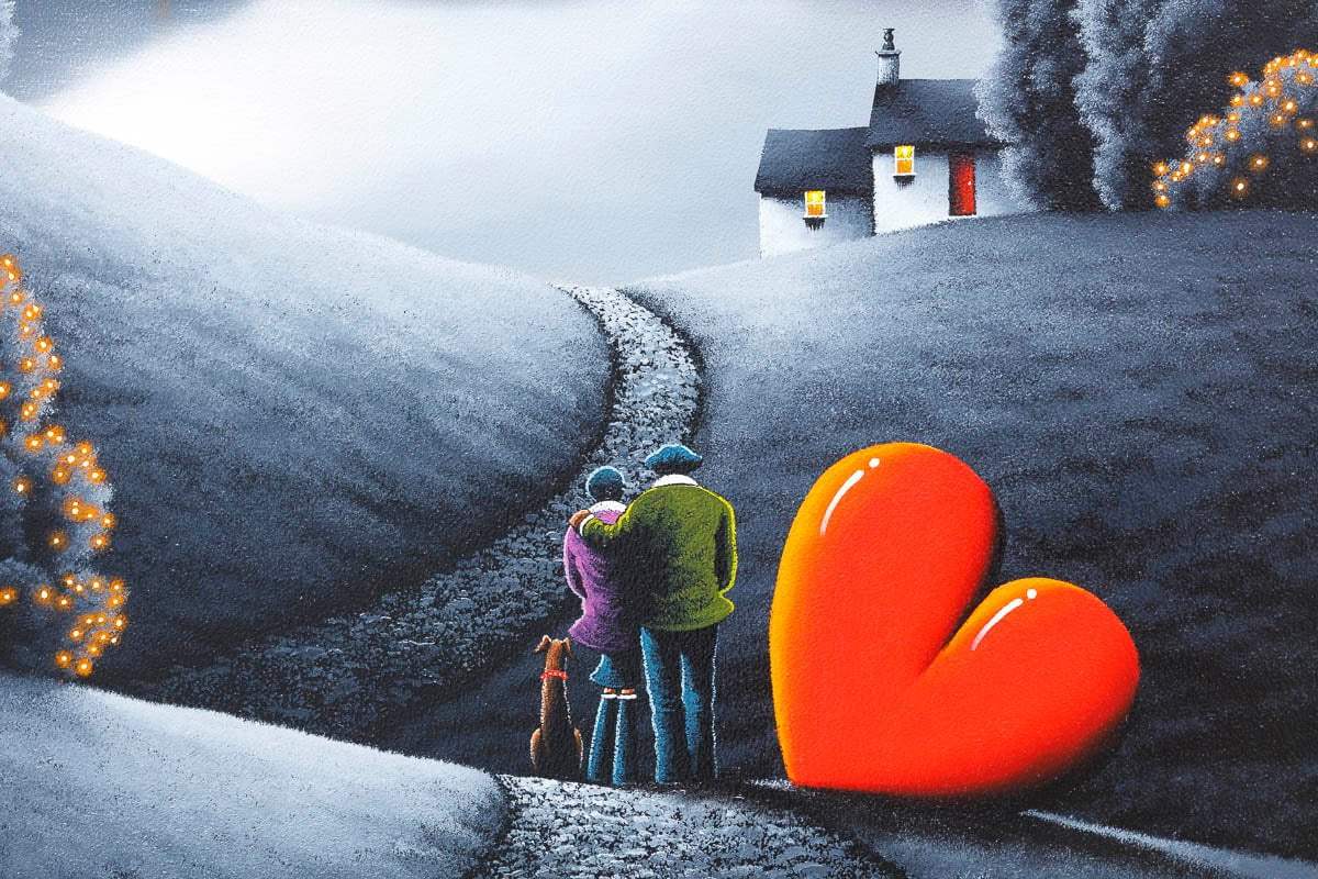 Winter Walks - Original SOLD by artist David Renshaw - Wyecliffe Galleries
