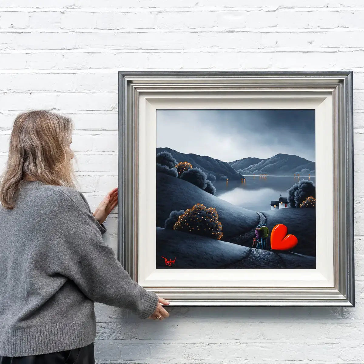 Winter Walks - Original SOLD by artist David Renshaw - Wyecliffe Galleries