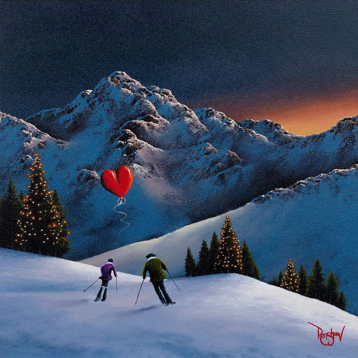 Winterland - Original - SOLD by artist David Renshaw - Wyecliffe Galleries