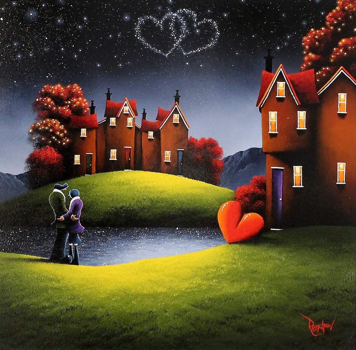 Written in the Stars - SOLD by artist David Renshaw - Wyecliffe Galleries