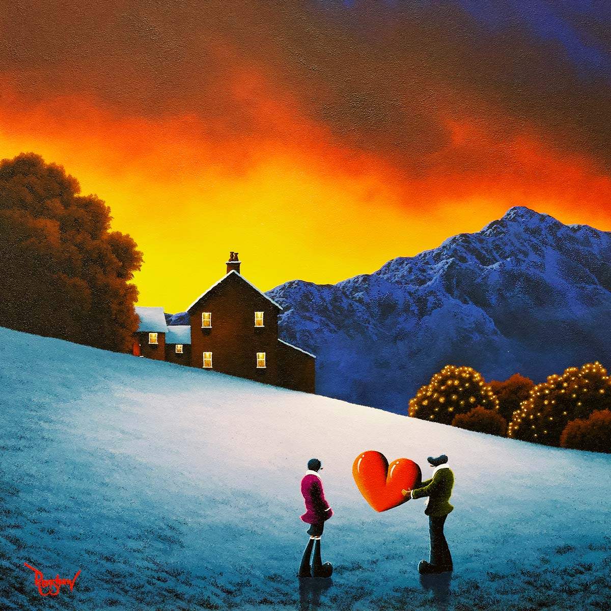 You Have My Heart - Original - SOLD by artist David Renshaw - Wyecliffe Galleries