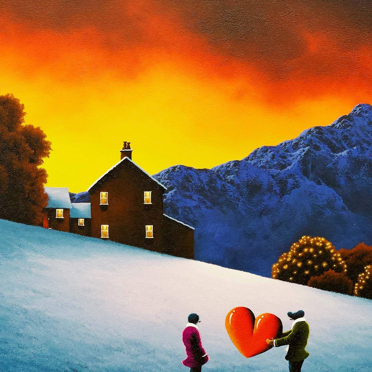 You Have My Heart - Original - SOLD by artist David Renshaw - Wyecliffe Galleries