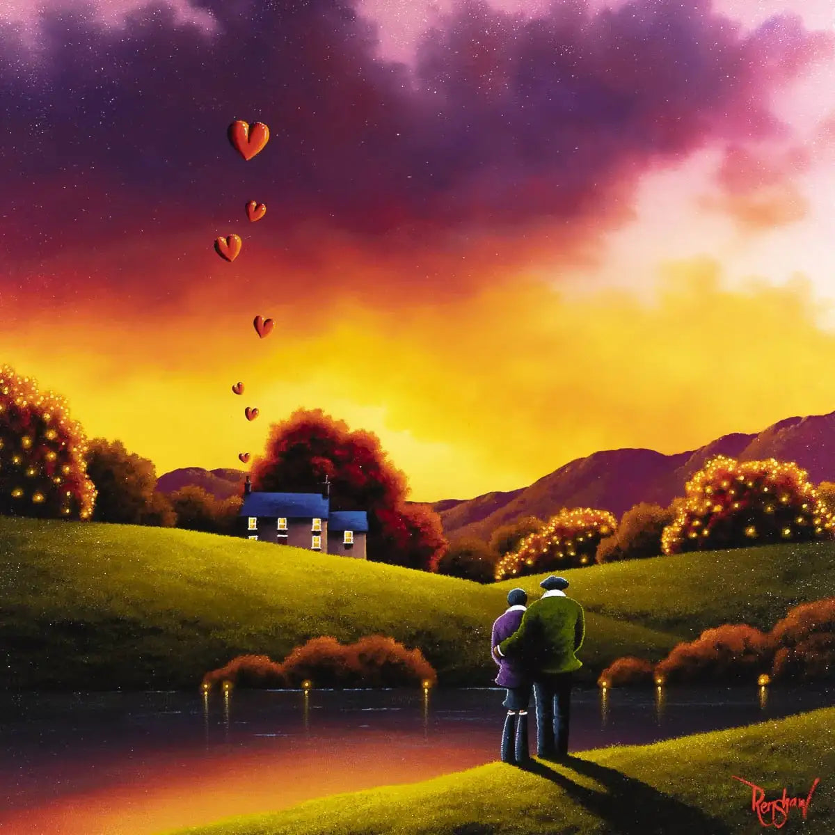 You & I - Original - SOLD by artist David Renshaw - Wyecliffe Galleries