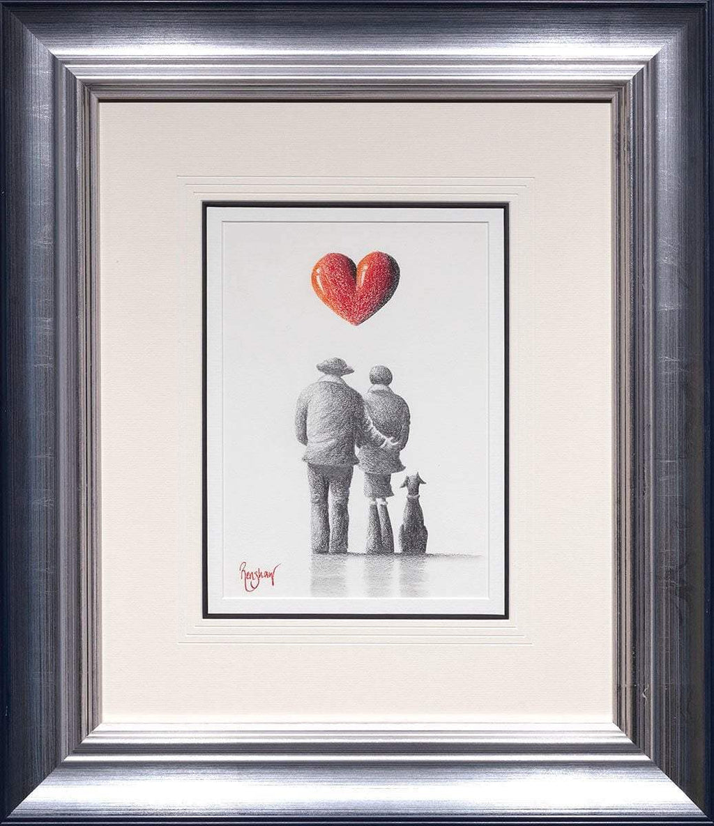 You, Me and Bernard - Original Sketch - SOLD by artist David Renshaw - Wyecliffe Galleries