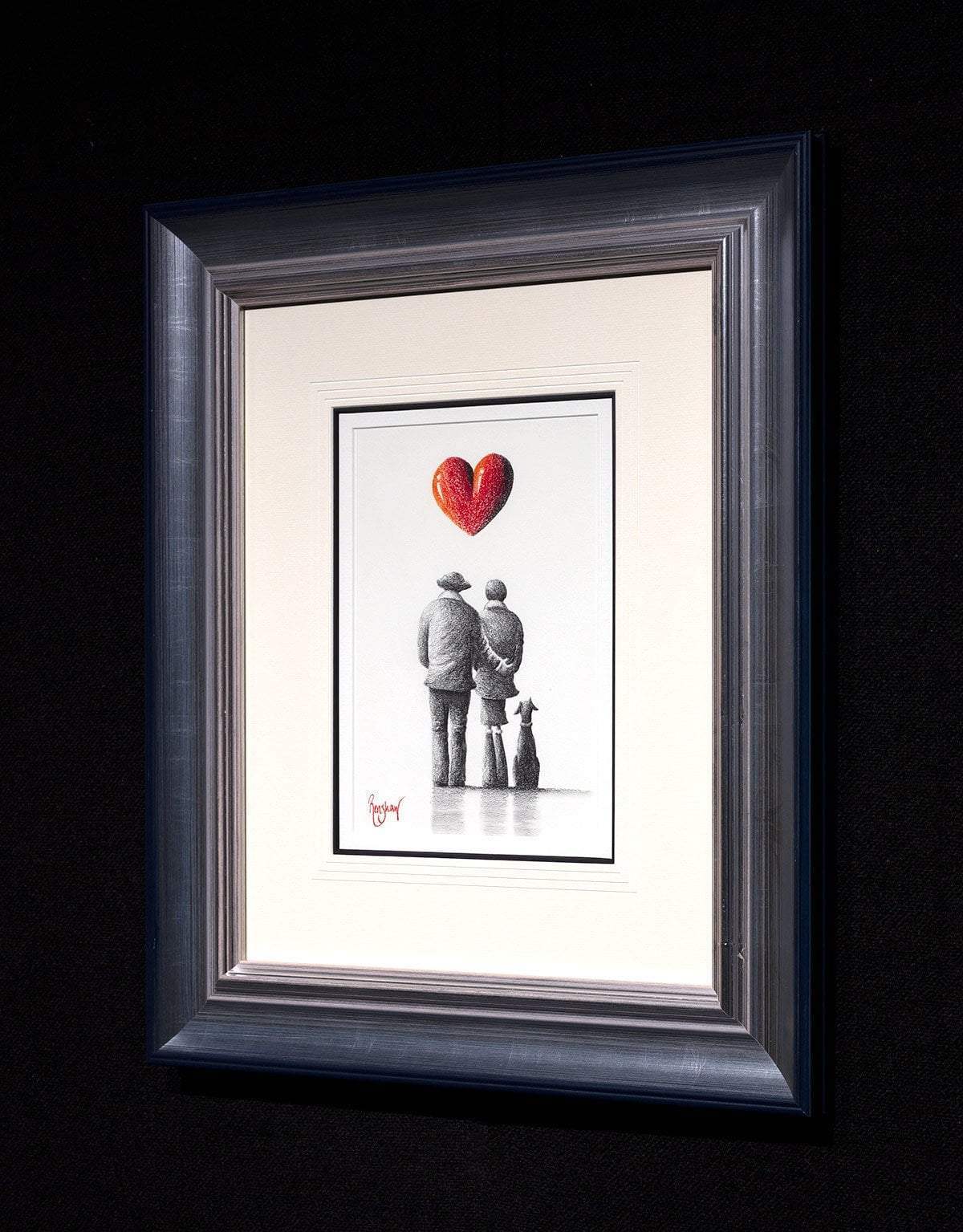 You, Me and Bernard - Original Sketch - SOLD by artist David Renshaw - Wyecliffe Galleries
