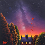 You, Me and The Stars - Original - SOLD by artist David Renshaw - Wyecliffe Galleries