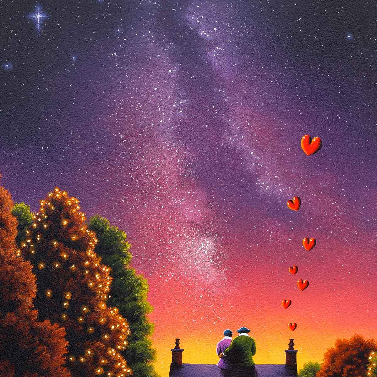 You, Me and The Stars - Original - SOLD by artist David Renshaw - Wyecliffe Galleries