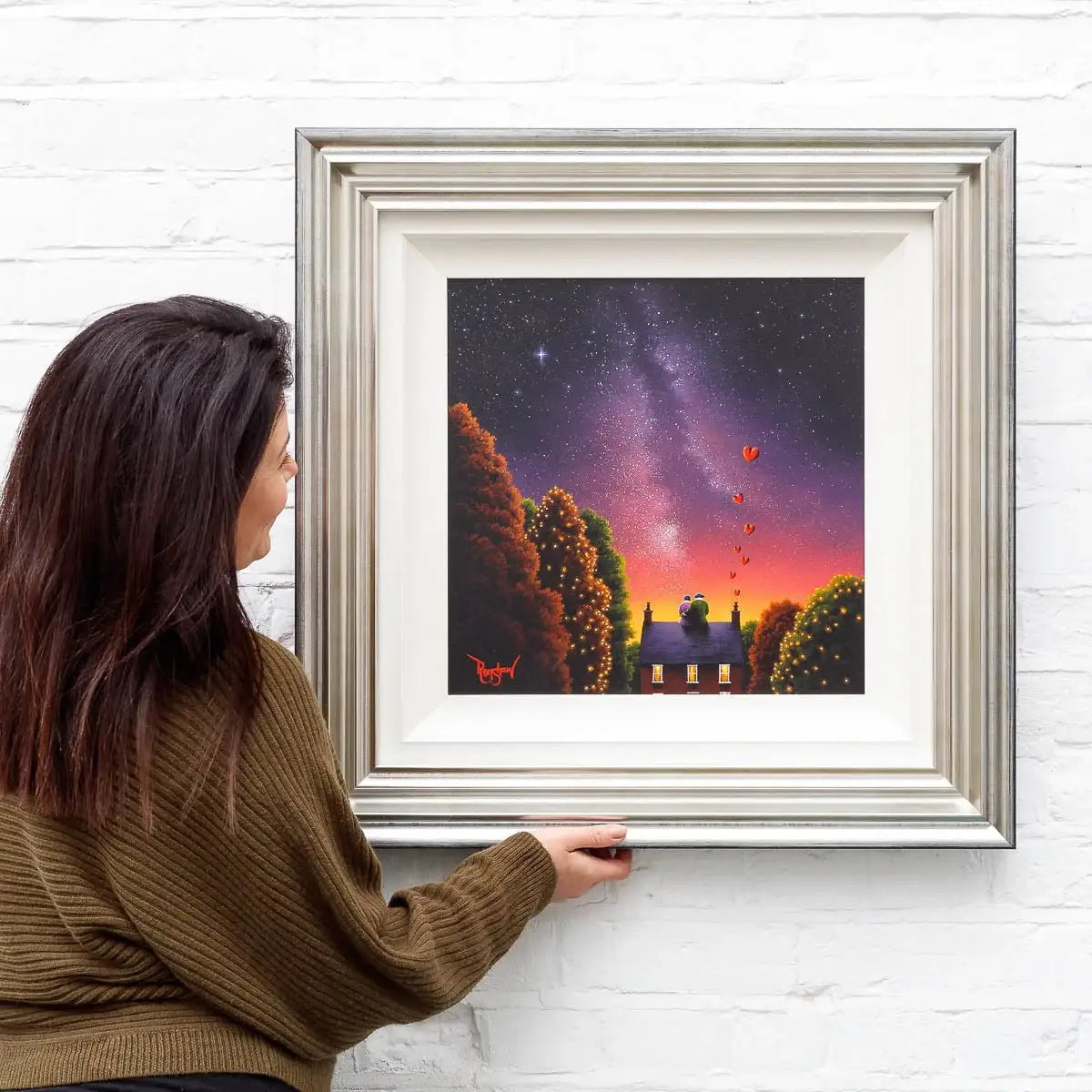 You, Me and The Stars - Original - SOLD by artist David Renshaw - Wyecliffe Galleries