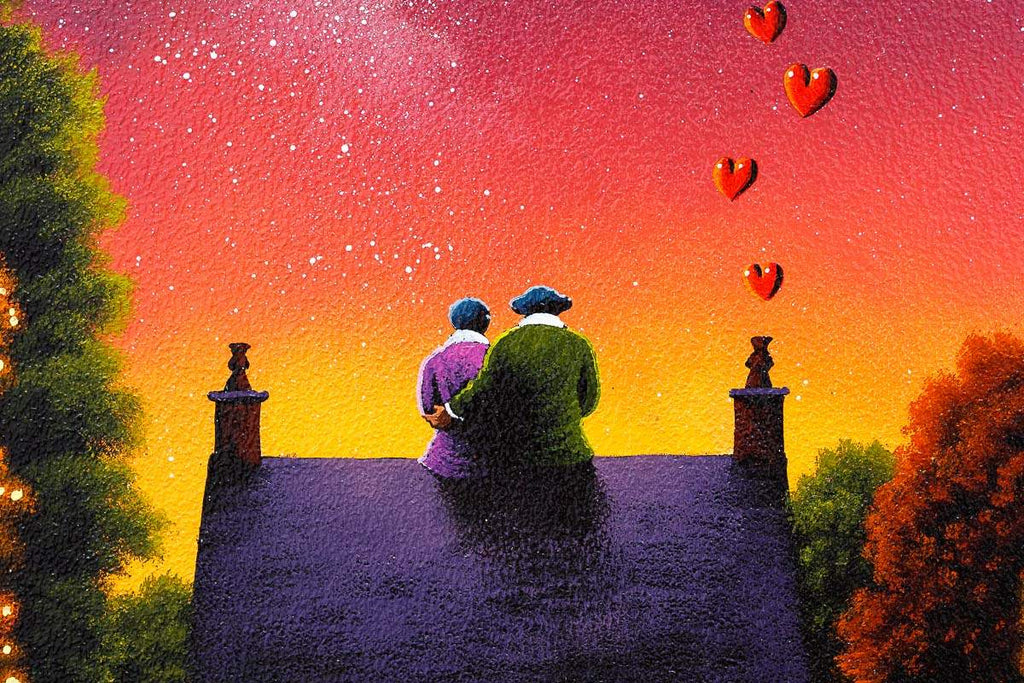 You, Me and The Stars - Original - SOLD by artist David Renshaw - Wyecliffe Galleries