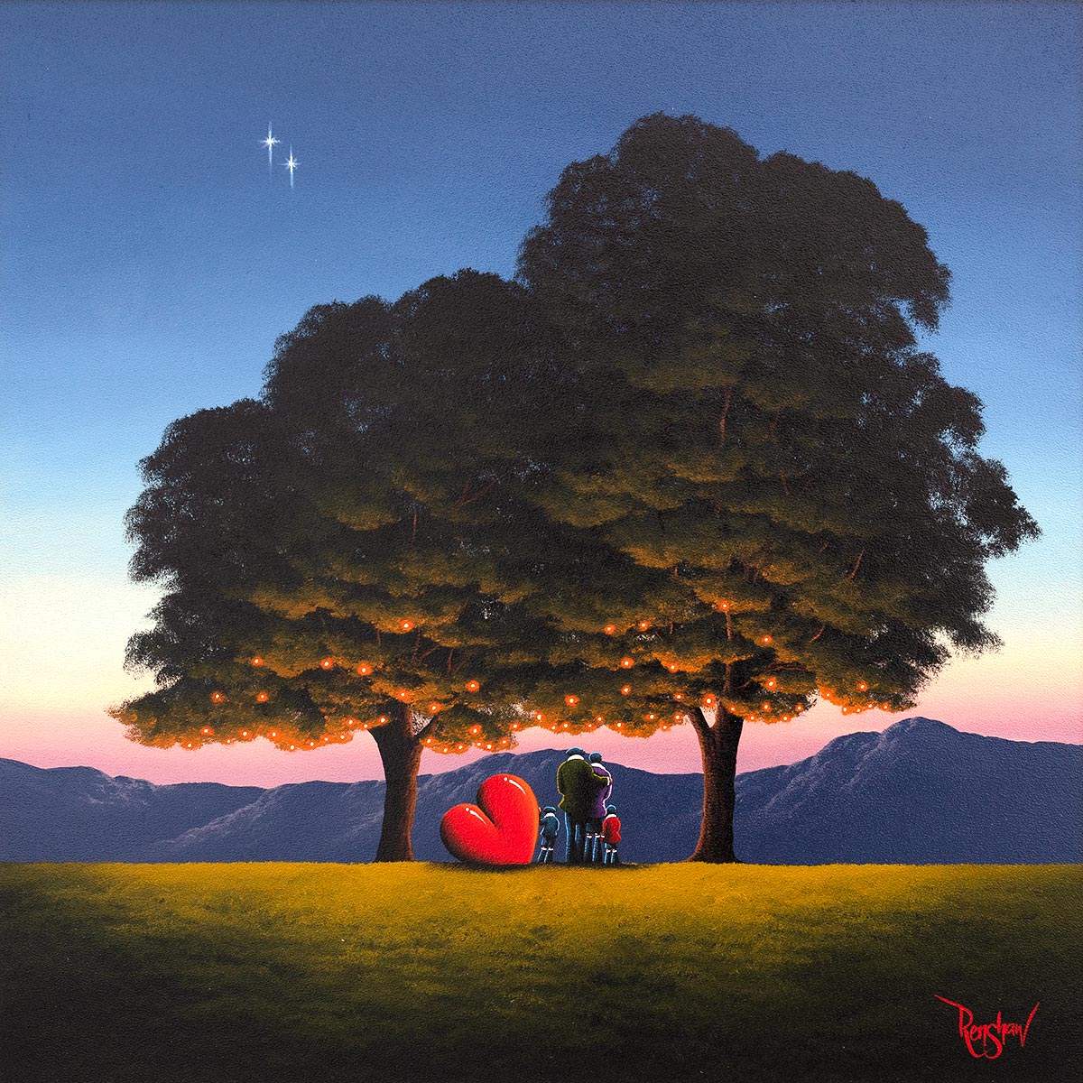You're My Brightest Star - Original - SOLD by artist David Renshaw - Wyecliffe Galleries
