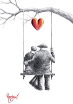 Young at Heart - Original - SOLD by artist David Renshaw - Wyecliffe Galleries