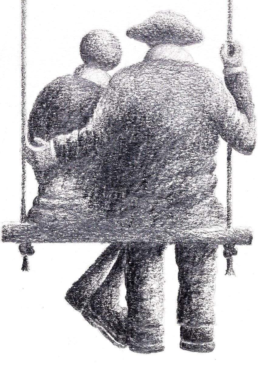 Young at Heart - Original - SOLD by artist David Renshaw - Wyecliffe Galleries