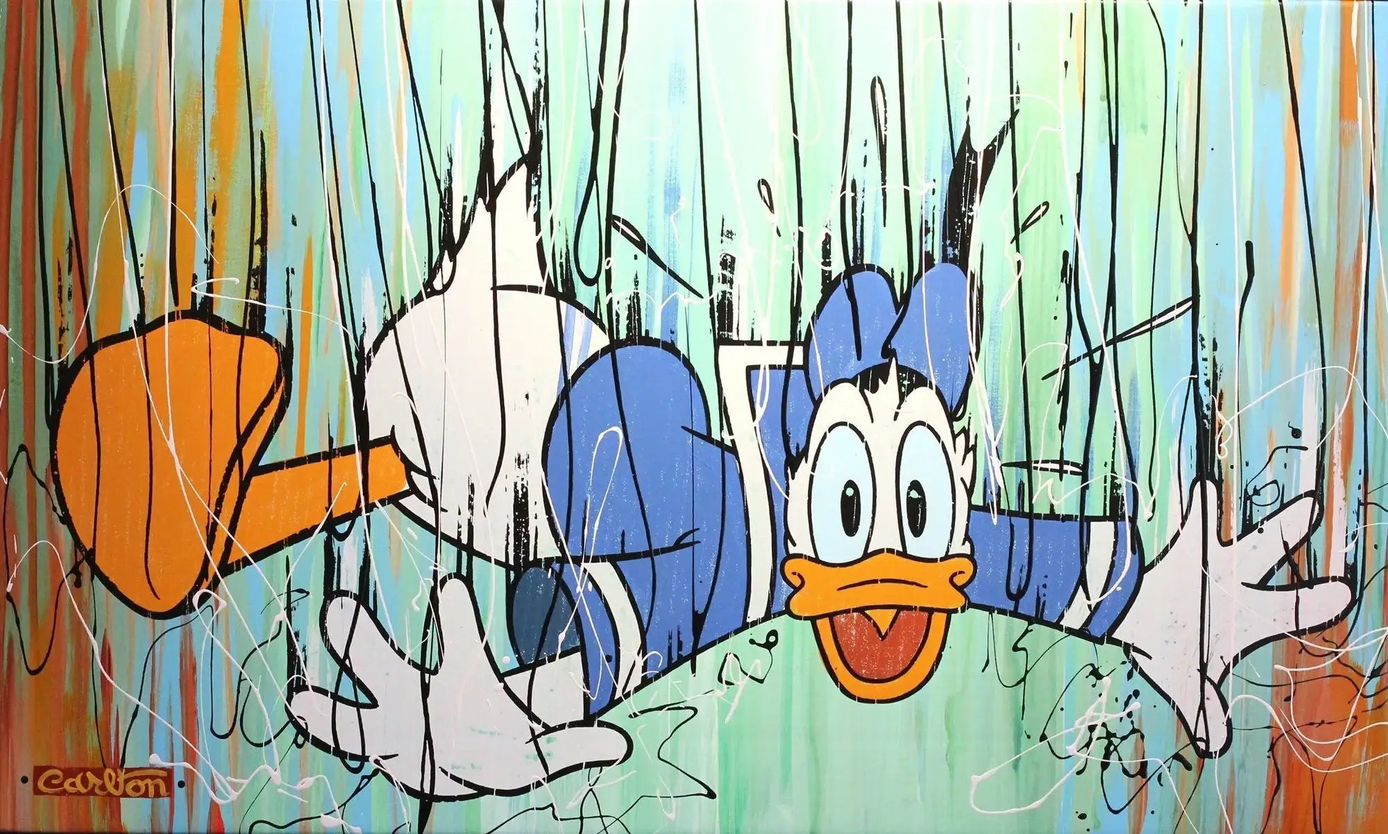 Fallin' Donald #7 - Original - SOLD by artist Disney - Wyecliffe Galleries