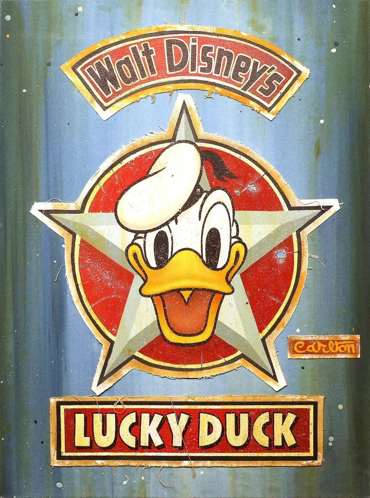 Lucky Duck - ORIGINAL - SOLD by artist Disney - Wyecliffe Galleries