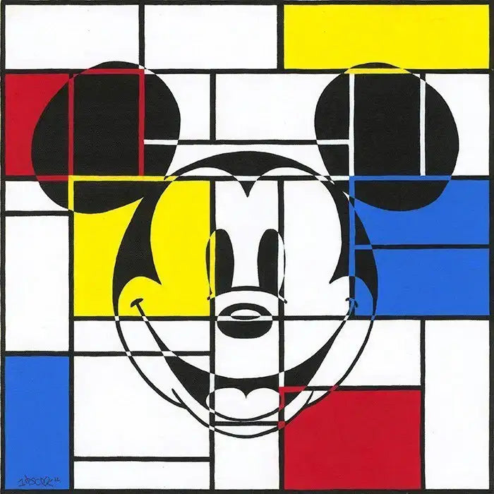 Mondrian Mickey - Edition - SOLD by artist Disney - Wyecliffe Galleries