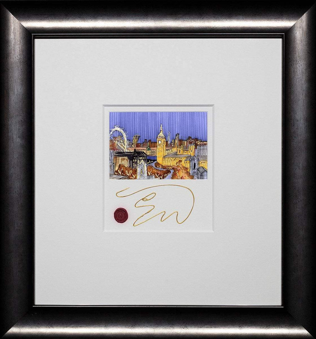 A Rooftop View - Original - SOLD by artist Edward Waite - Wyecliffe Galleries