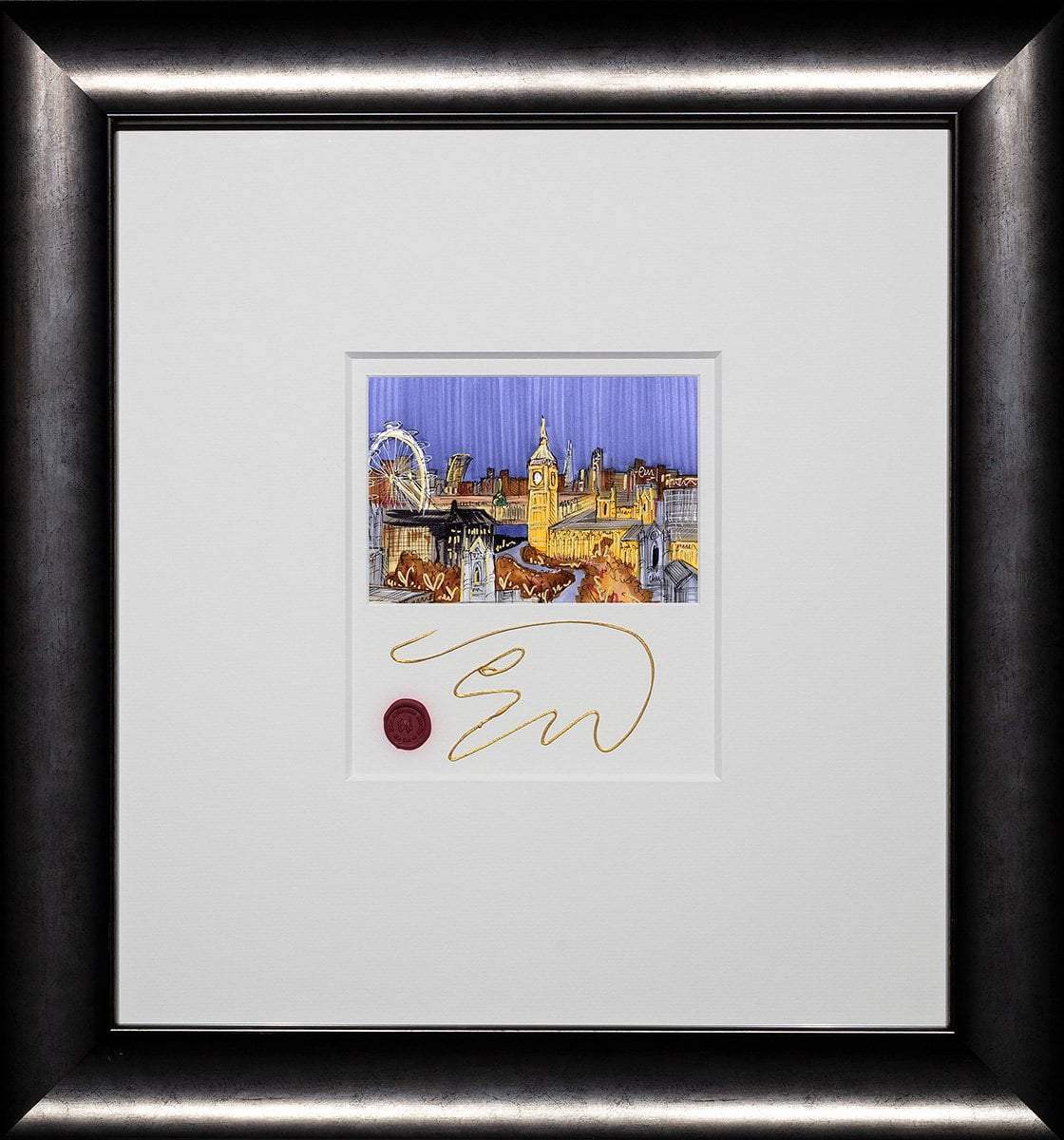 A Rooftop View - Original - SOLD by artist Edward Waite - Wyecliffe Galleries