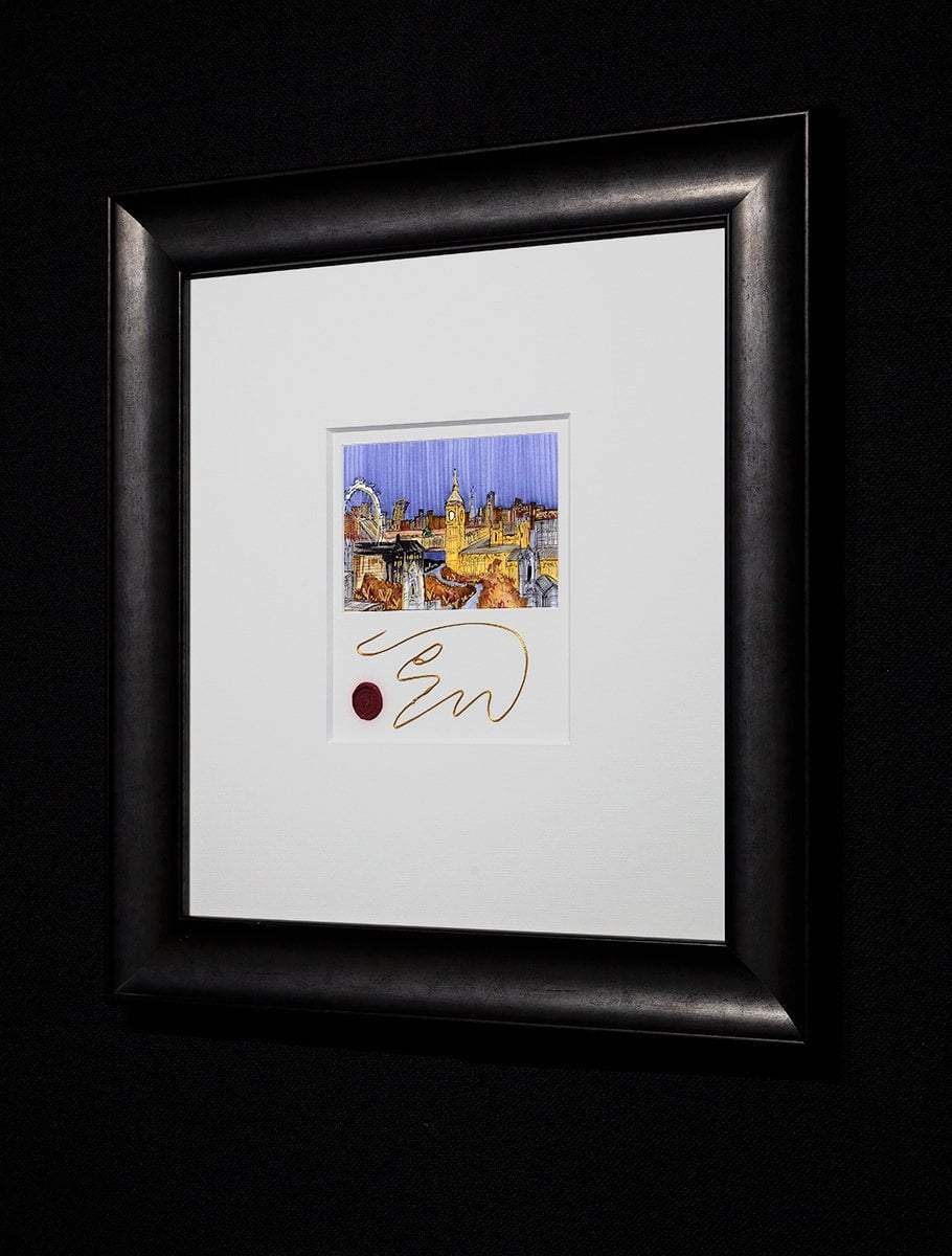 A Rooftop View - Original - SOLD by artist Edward Waite - Wyecliffe Galleries