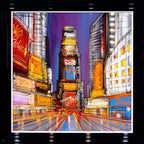 Adverts In NYC - Original - SOLD by artist Edward Waite - Wyecliffe Galleries