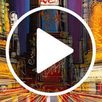 Adverts In NYC - Original - SOLD by artist Edward Waite - Wyecliffe Galleries