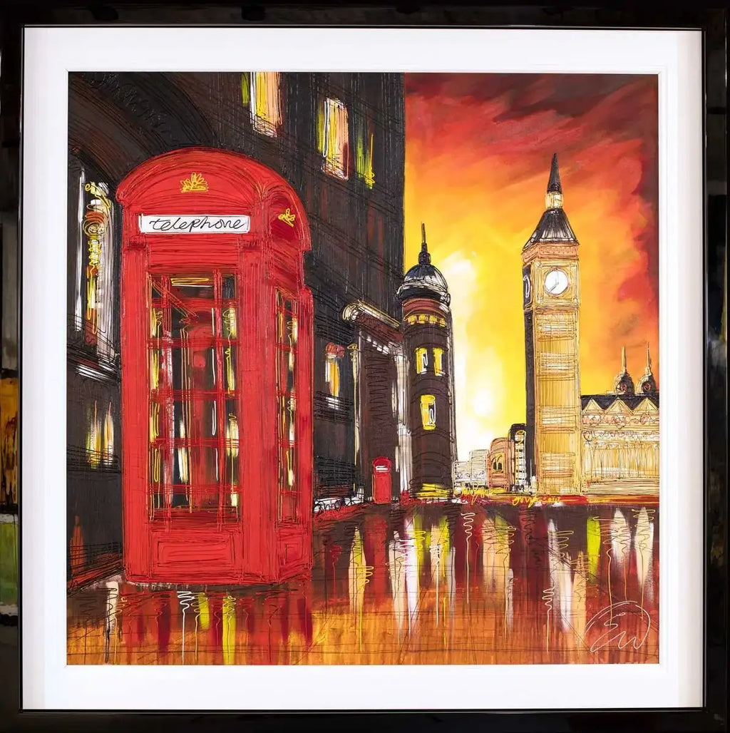Golden Westminster - Original - SOLD by artist Edward Waite - Wyecliffe Galleries