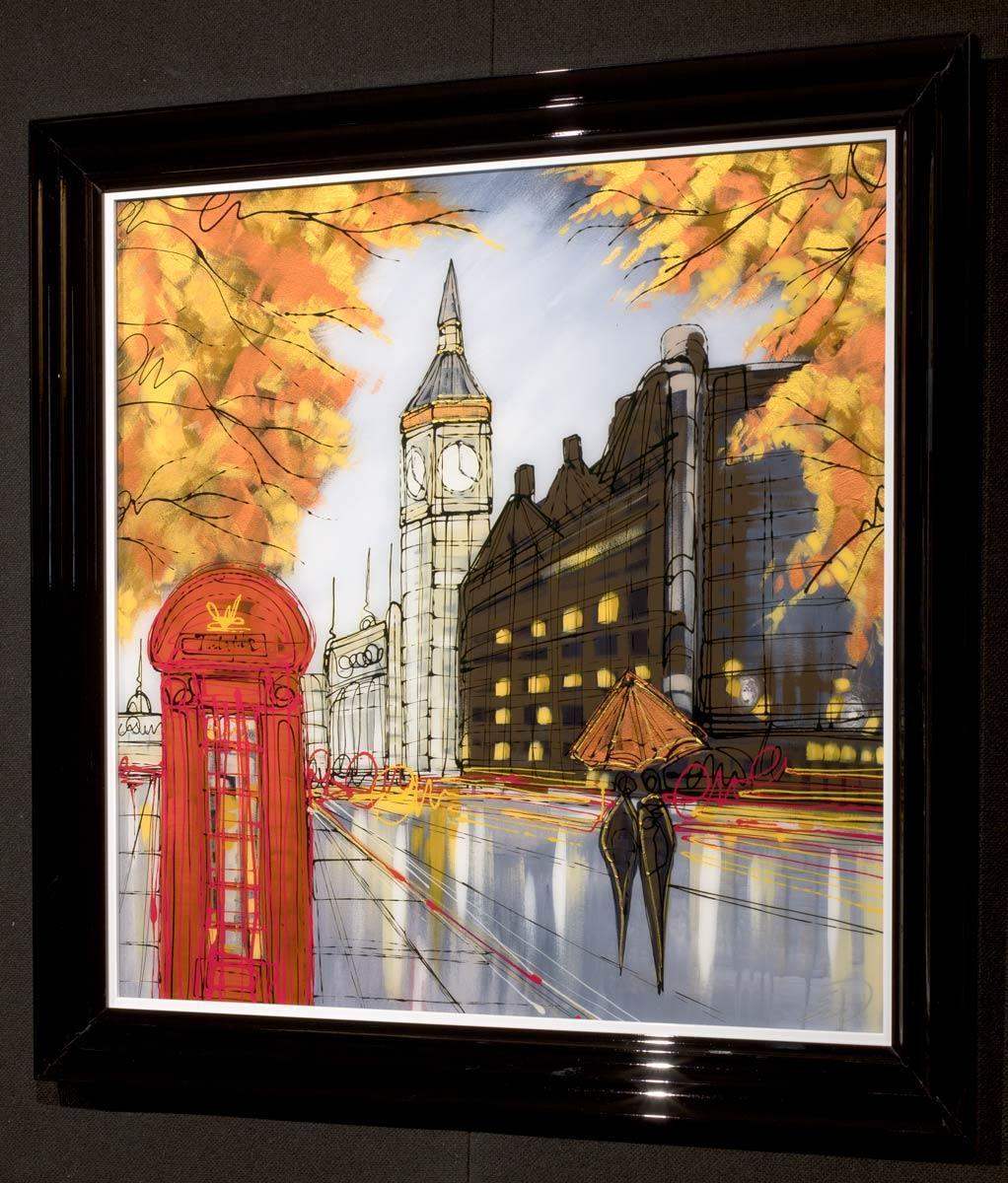 London's Romance - Original - SOLD by artist Edward Waite - Wyecliffe Galleries