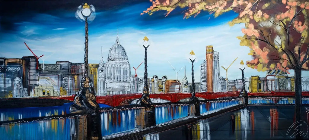 The Queens Walk - SOLD by artist Edward Waite - Wyecliffe Galleries