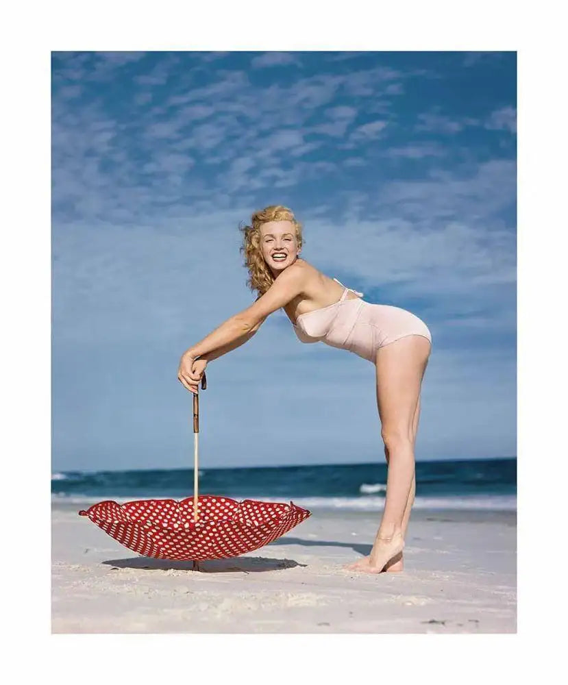 Polka Dot Umbrella, Tobay Beach, 1949 - Edition - SOLD OUT by artist Edward Weston Collection - Wyecliffe Galleries