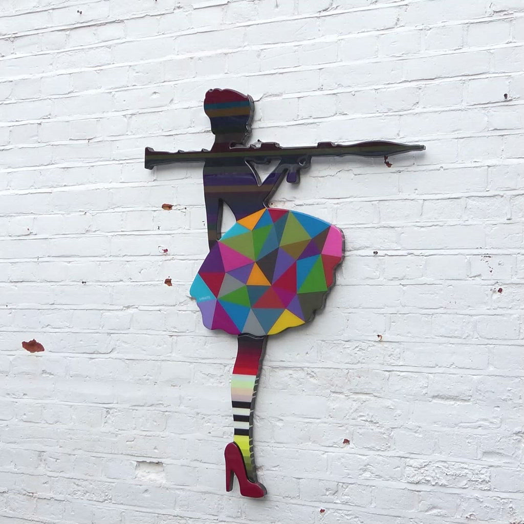 Bazooka Jo Geometric - Two Part Wall Sculpture - Original - SOLD