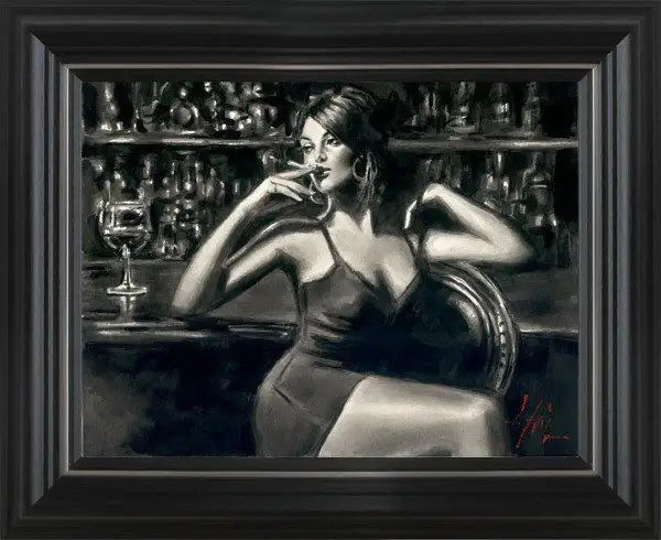 Saba at Las Brujas at the Bar- SOLD by artist Fabian Perez - Wyecliffe Galleries
