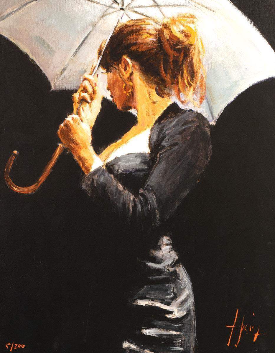 Summer Rain - Edition - SOLD by artist Fabian Perez - Wyecliffe Galleries
